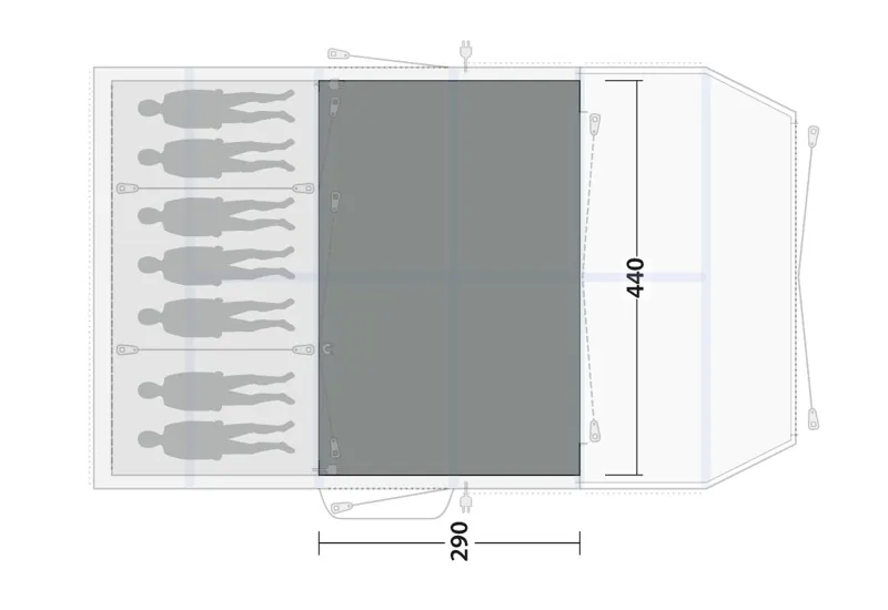 Outwell Knoxville 7SA Flat Woven Carpet-5